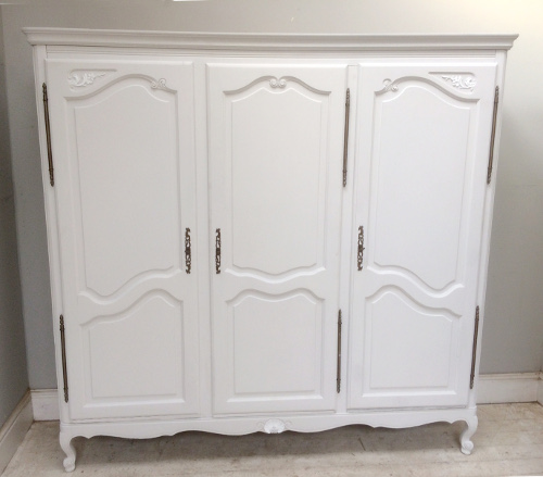 old french 3 door armoire